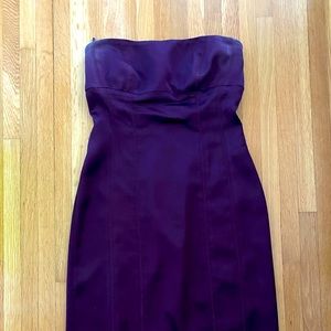 Amazing purple strapless dress from bebe. Medium